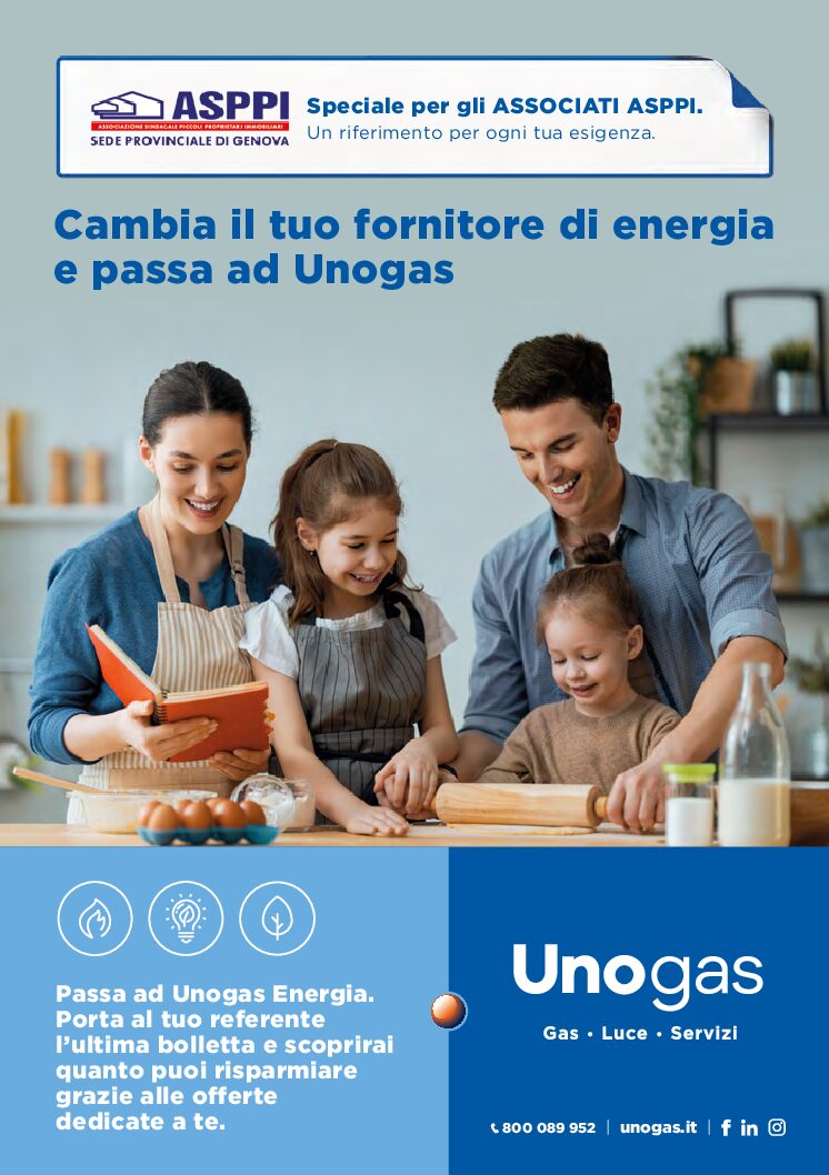 E’ ATTIVA LA NUOVA CONVENZIONE ASPPI – UNOGAS ENERGIA SPA!